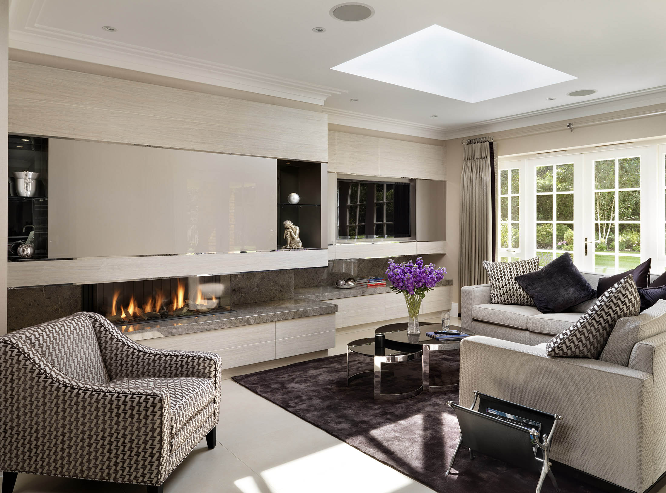 luxury interior designer living space design for new-build property